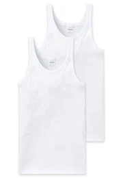 Unterhemd 2er Pack Cotton Essentials Feinripp (Spar-Set, 2-St) Unterhemd - Baumwolle - Strapazierfhig