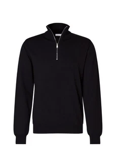 seidensticker Strickpullover Langarm Stehkragen Uni 