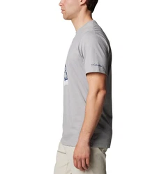 Columbia T-Shirt CSC Seasonal Logo Tee Hellblau/Grau/Hellgrau/Dunkelgrau