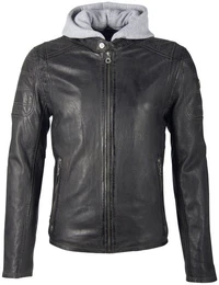 Lederjacke Rylo LAKEV mit Kapuze, Reiverschluss, Reiverschlusstaschen