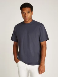 Calvin Klein Jeans T-Shirt WOVEN LABEL RELAXED TEE Dunkelblau/Dunkelgrau/Grau