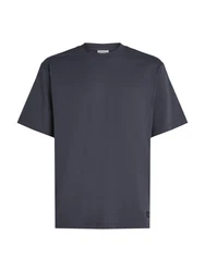 Calvin Klein Jeans T-Shirt WOVEN LABEL RELAXED TEE Dunkelblau/Dunkelgrau/Grau