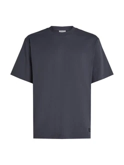 Calvin Klein Jeans T-Shirt WOVEN LABEL RELAXED TEE Dunkelblau/Dunkelgrau/Grau