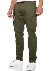 Indicode Cargohose INPerlo Dunkelgrün/Khaki/Grün