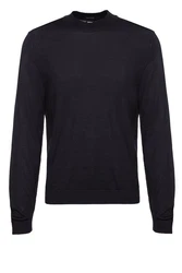 BOSS Strickpullover Bjarno-L Schwarz/Dunkelblau/Dunkelgrau