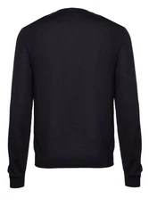 BOSS Strickpullover Bjarno-L Schwarz/Dunkelblau/Dunkelgrau