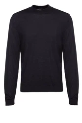 BOSS Strickpullover Bjarno-L Schwarz/Dunkelblau/Dunkelgrau