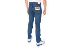 Wrangler Regular-fit Jeans Greensboro Smoke Sea Rauchblau/gebraucht Dunkelblau