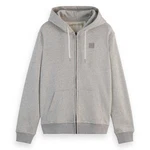 Scotch & Soda Sweatjacke ESSENTIAL Hellgrau/Grau/Beige