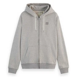 Scotch & Soda Sweatjacke ESSENTIAL Hellgrau/Grau/Beige