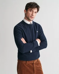 Gant Strickpullover Dunkelblau/Schwarz