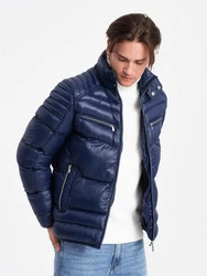 OMBRE Steppjacke Dunkelblau/Blau/Hellblau
