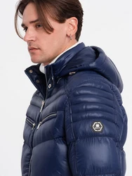 OMBRE Steppjacke Dunkelblau/Blau/Hellblau
