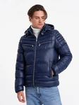 OMBRE Steppjacke Dunkelblau/Blau/Hellblau