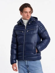 OMBRE Steppjacke Dunkelblau/Blau/Hellblau