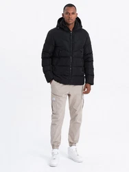 OMBRE Steppjacke Schwarz
