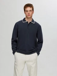 SELECTED HOMME Poloshirt SLHCLEMENTS DETAIL Dunkelblau/Blau/Hellblau