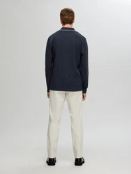 SELECTED HOMME Poloshirt SLHCLEMENTS DETAIL Dunkelblau/Blau/Hellblau