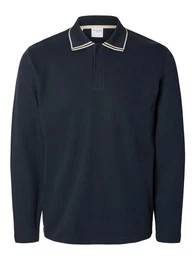 Langarm-Poloshirt - Langarmshirt - Poloshirt -SLHCLEMENTS DETAIL LS POLO