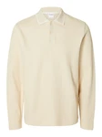 SELECTED HOMME Poloshirt SLHCLEMENTS DETAIL Weiß/Khaki/Beige/Orange/Braun