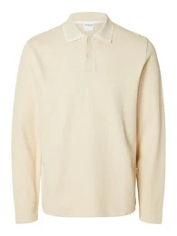 Langarm-Poloshirt - Langarmshirt - Poloshirt -SLHCLEMENTS DETAIL LS POLO