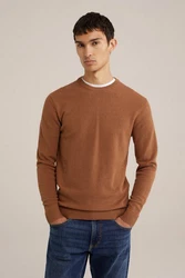 WE Fashion Sweater Braun/Orange