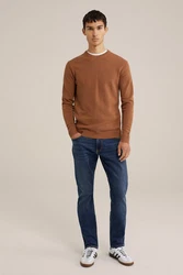 WE Fashion Sweater Braun/Orange