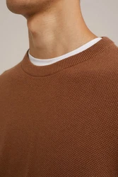 WE Fashion Sweater Braun/Orange