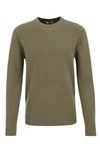 WE Fashion Sweater Dunkelgrün/Khaki/Grün