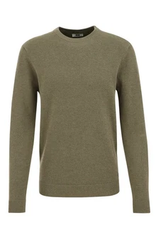 WE Fashion Sweater Dunkelgrün/Khaki/Grün