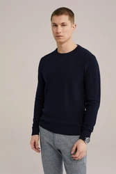 WE Fashion Sweater Dunkelblau/Schwarz/Blau