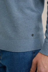 WE Fashion Sweater Blau/Hellblau/Grau