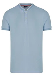 Kurzarmshirt (1-tlg) Kontrast am Kragen