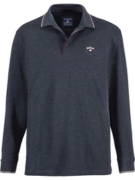 Langarm-Poloshirt MILANVETZO hochwertige Piqu-Baumwolle