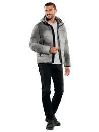 Kurzjacke Steppjacke mit Kapuze