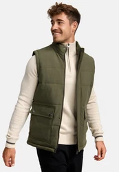 Indicode Steppweste INBellmil Dunkelgrün/Braun/Khaki