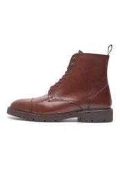 Henry Stevens Jones CDB3 Schnürboots Braun/Bordeaux