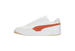 PUMA Court Ultra Lite Sneaker Weiß/Creme/Orange/Beige