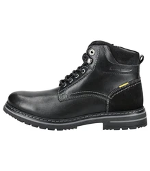 camel active Stiefelette Boot Schnürschuh Schwarz