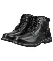 camel active Stiefelette Boot Schnürschuh Schwarz