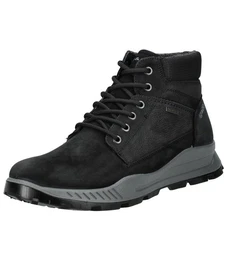 Stiefelette Nubukleder/Textil Schnrstiefelette