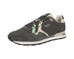 Pepe Jeans Brit Road Sneaker Dunkelgrün/Braun