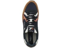 Pepe Jeans Brit Road Sneaker Blau/Braun/Hellblau