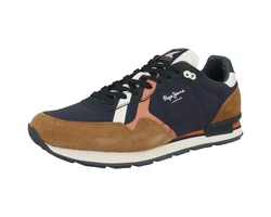 Pepe Jeans Brit Road Sneaker Blau/Braun/Hellblau