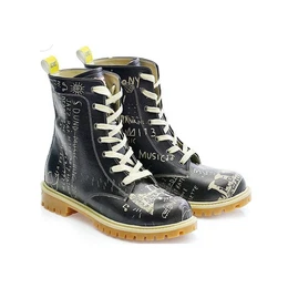 damenstiefelschwarz, Vegan Boots, Schnrboots, stiefeletten Schnrstiefel
