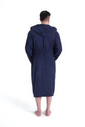 Bruno Banani Herrenbademantel Clement Dunkelblau/Blau