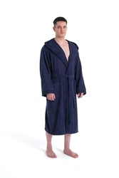 Bruno Banani Herrenbademantel Clement Dunkelblau/Blau