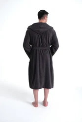 Bruno Banani Herrenbademantel Clement Dunkelblau/Blau/Schwarz/Dunkelgrau/Grau