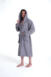 Bruno Banani Herrenbademantel Clement Dunkelblau/Blau/Grau/Lila/Dunkelgrau