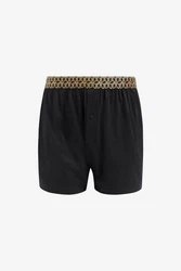 Next Loose-Fit Boxershorts aus Baumwolle (4-St) Schwarz/Khaki